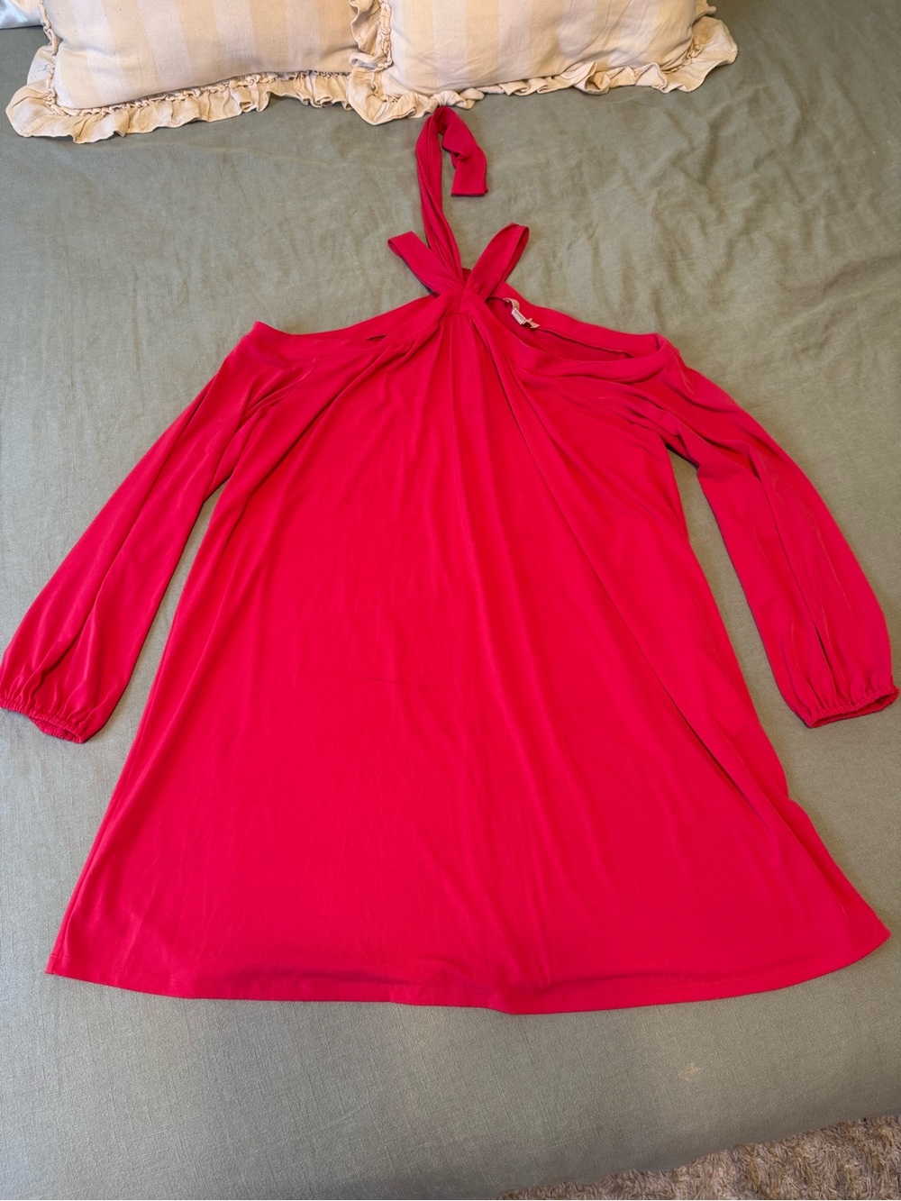 Off the Shoulder Hot Pink Dress